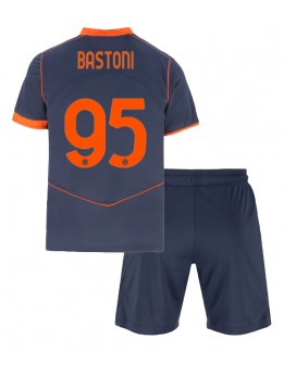 Inter Milan Alessandro Bastoni #95 Replika Tredje Kläder Barn 2025-26 Kortärmad (+ byxor)